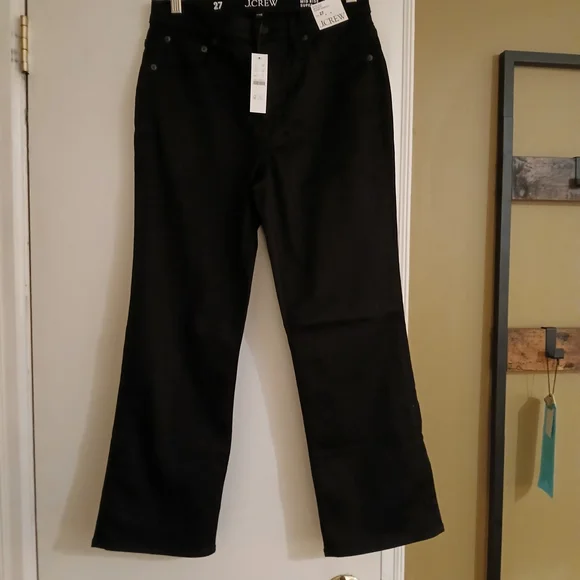 J.Crew Kick Out, Mid-rise, Super-stretch Jeans, Black Size 27 - Picture 3 of 8